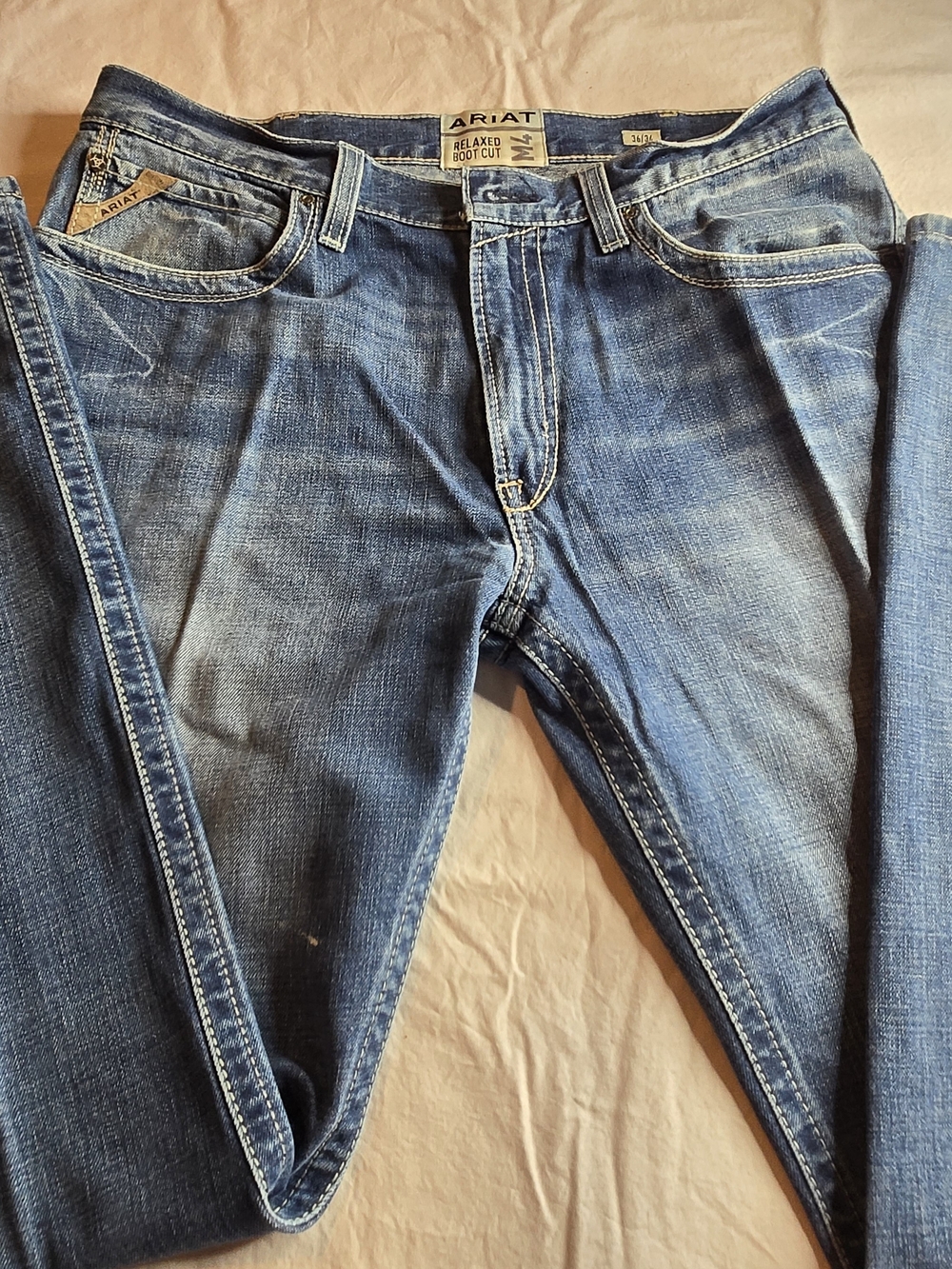 Ariat Men's Blue Relaxed Bootcut Jeans